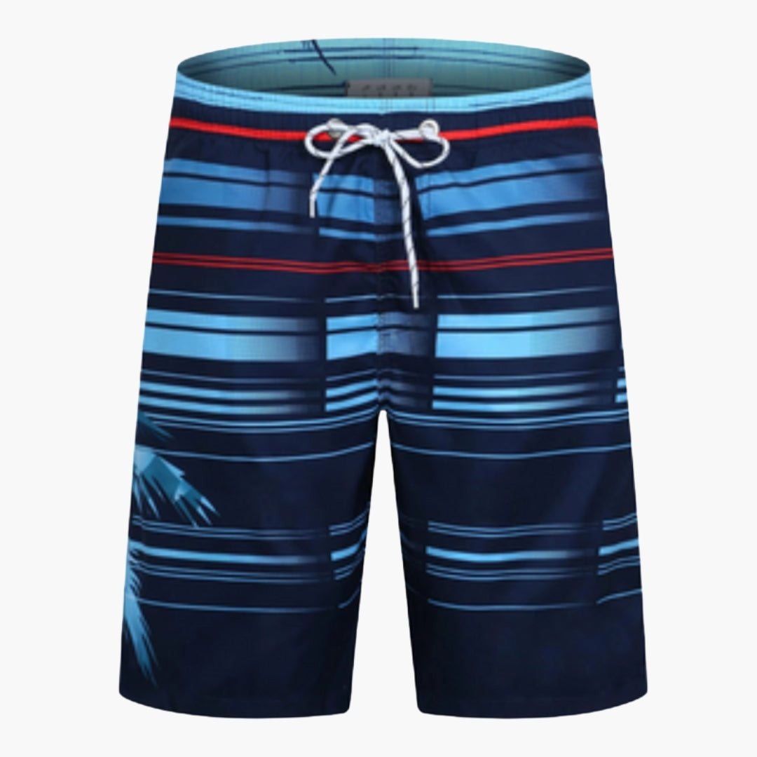 Bañador Corto Azul Claro Cintura Elástica