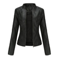 Nerea | Chaqueta Motera Mujer Polipiel Cuello Mao Cremallera