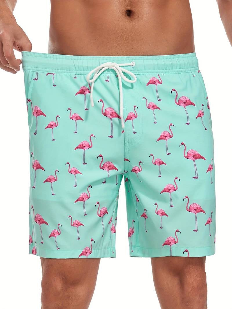 Bañador Shorts Estampado Flamencos – Verano Tropical