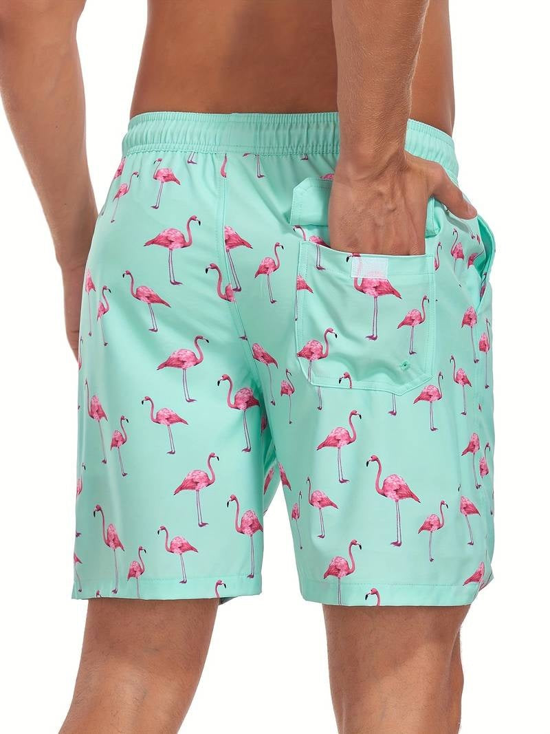 Bañador Shorts Estampado Flamencos – Verano Tropical
